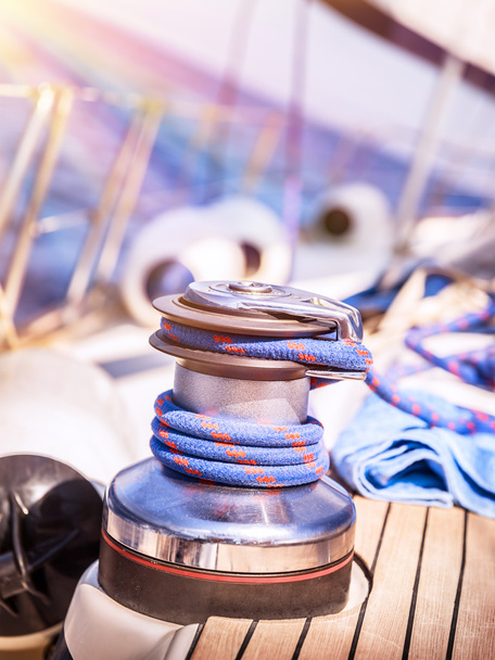 Sailboat winch - Фото, изображение