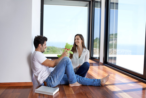couple relaxing at modern home - Photo, Image