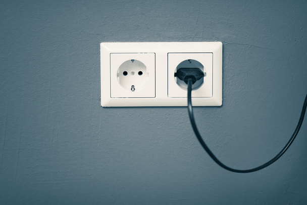 AC güç kablosunu ve soket - Fotoğraf, Görsel