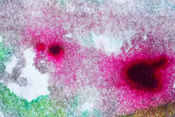 HiRes close-up water kleur schilderij op aquarel papier textuur  - Foto, afbeelding
