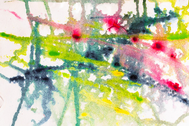 наймає крупним планом фарбування кольору води на акварельній текстурі паперу
  - Фото, зображення
