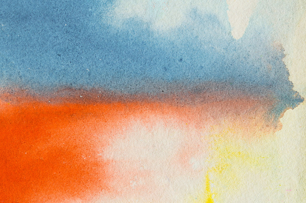 HiRes close-up water kleur schilderij op aquarel papier textuur  - Foto, afbeelding