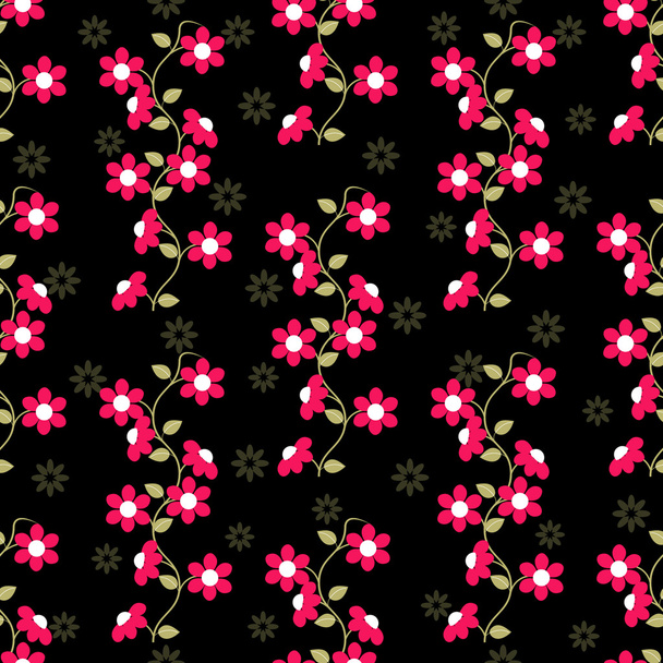 Seamless abstract vector floral  illustration - Vektori, kuva