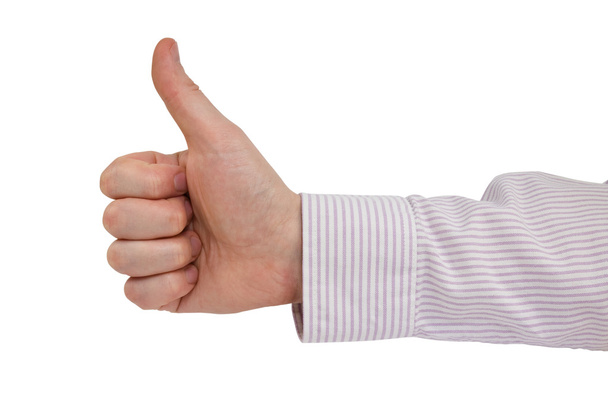 Businessmen's hand make thumb up - Φωτογραφία, εικόνα