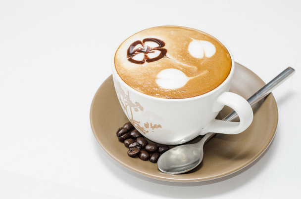 кофе, изолированный на белом
 - Фото, изображение