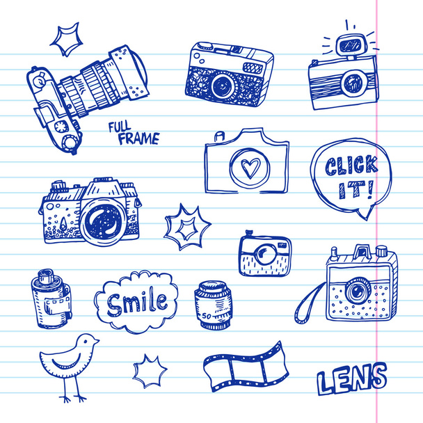 set of photography elements - Vector, Image