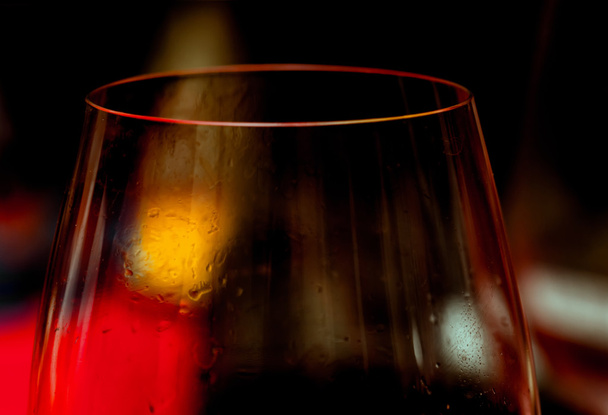 Wine glass in dim light  - Photo, image