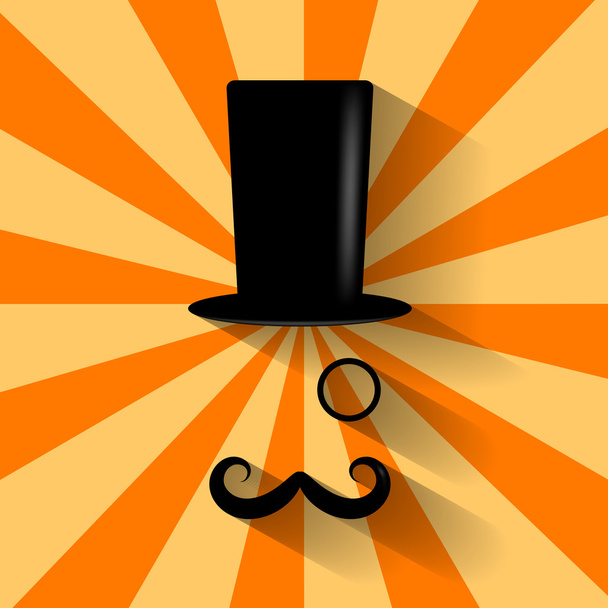 Old fashioned gentleman icon - Vector, afbeelding