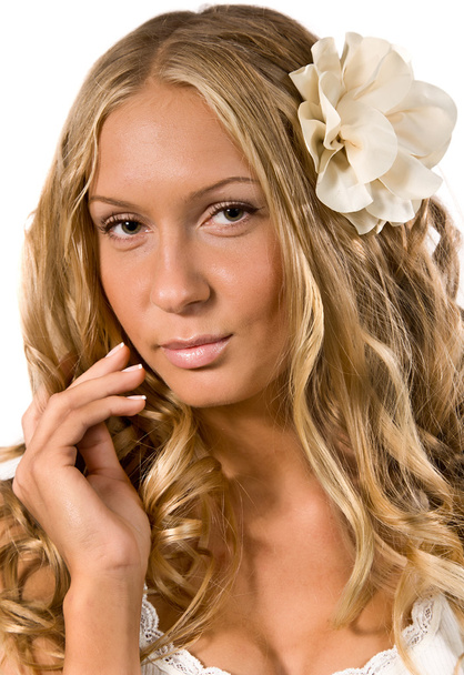 Flowers in hair - Photo, Image