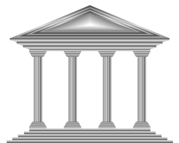 Metal bank icon - Vector, imagen