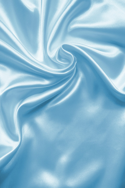 Blue silk or satin cloth - Photo, image