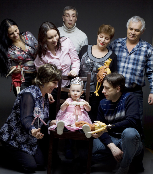 Famille - génération heureuse
 - Photo, image