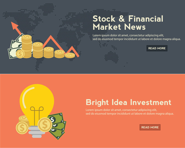 business, finance, stock market - Vector, afbeelding