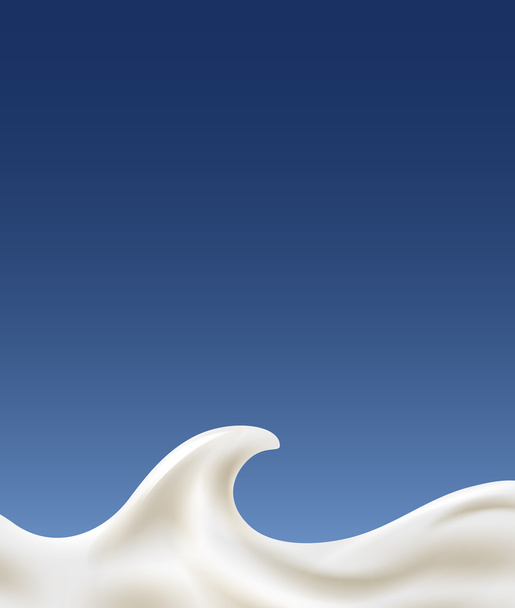 Pouring white milk creambackground - Vector, Image