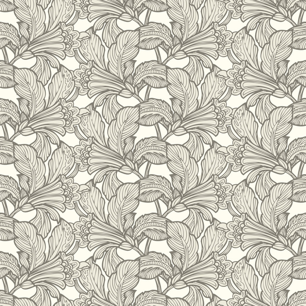 Seamless pattern with ornament - Διάνυσμα, εικόνα