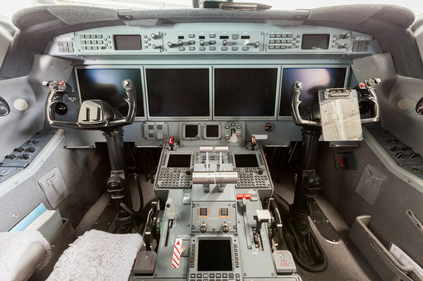Vista interior Cockpit G550
 - Foto, Imagem