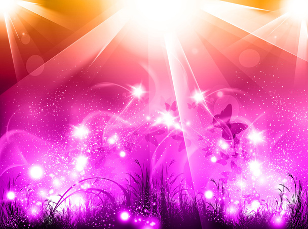 Light party glow background, easy all editable - ベクター画像