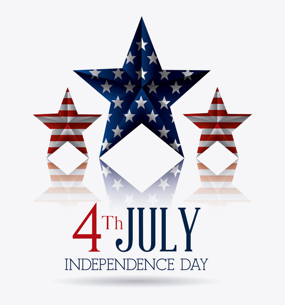 independence day card design. - Vector, Image