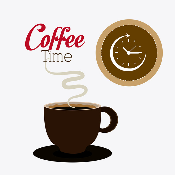 Coffee time design. - Vektör, Görsel