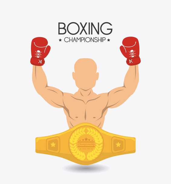 Boxing design. - Vector, Image