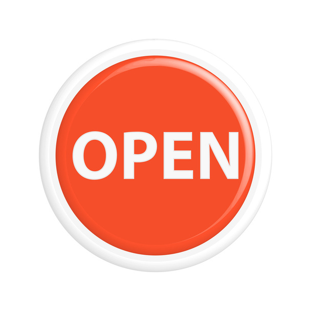 オープン ボタン - ベクター画像