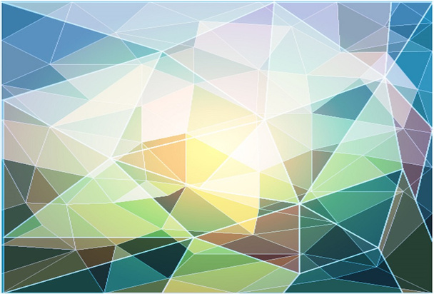 Polygon mosaic background illustration - Fotoğraf, Görsel