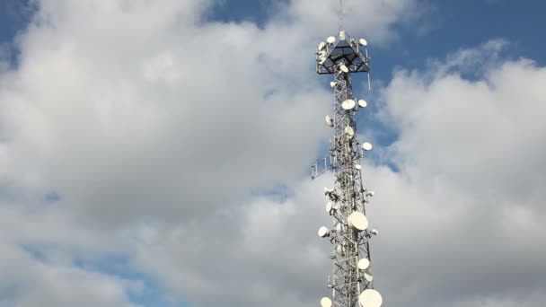 Τηλεπικοινωνιακός πύργος του Hd 1080p - Πλάνα, βίντεο
