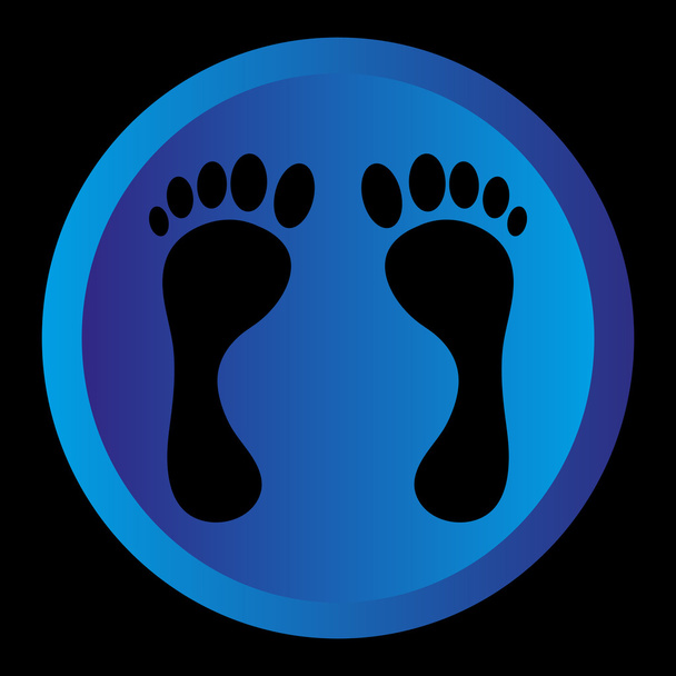 足のロゴデザイン - ベクター画像
