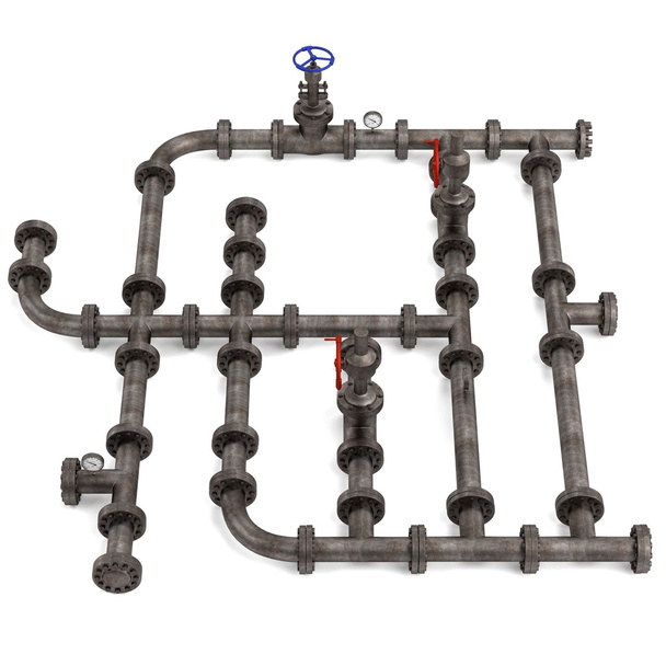 industrial pipes - Foto, afbeelding