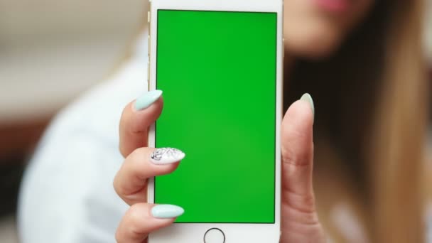 Usando um telefone inteligente com uma tela verde
 - Filmagem, Vídeo