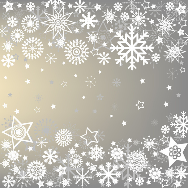 Winter frame with snowflakes - Φωτογραφία, εικόνα