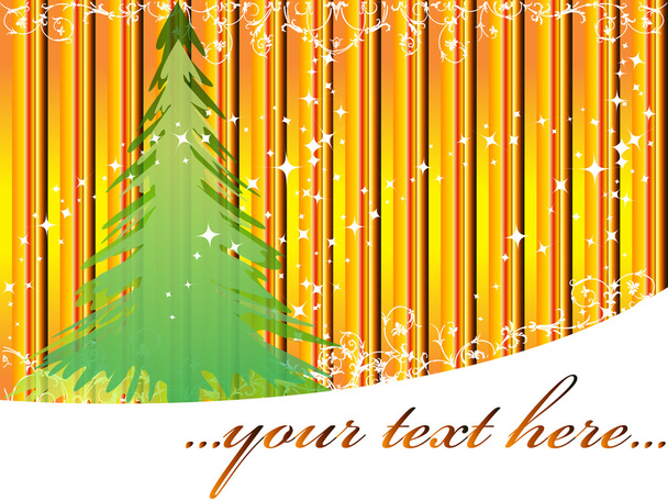 Strip background with christmas trees. - Вектор,изображение