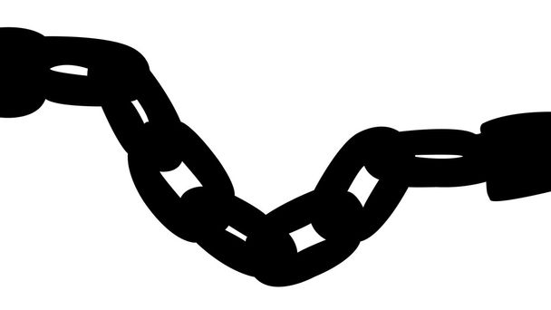řetěz silueta - Vektor, obrázek