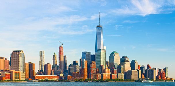 Нью-Йорк skyline фінансовий бізнес-будівель - Фото, зображення