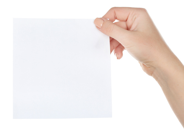 Hand holding blank card - Photo, Image