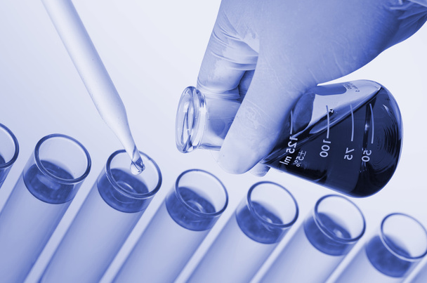 tubos de ensayo de laboratorio científico
 - Foto, Imagen