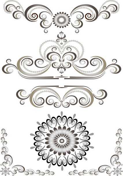 Decorative ornament border,frame. Banner - Vettoriali, immagini