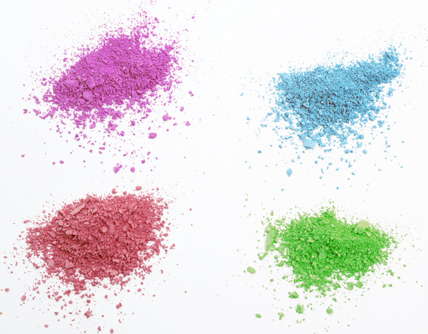 Crumbs color cosmetic powder isolated - Фото, зображення
