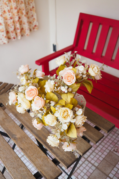 vase flower on the table - 写真・画像