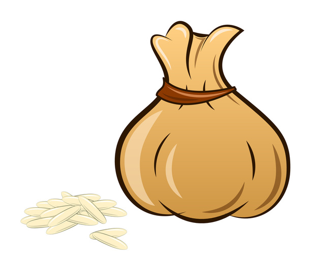 sack of rice - Vektör, Görsel