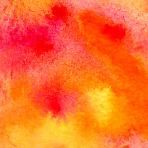 vector watercolor illustration pink and orange paint stain - Vektör, Görsel