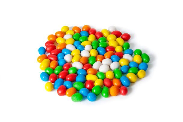 barevné bonbóny izolovaných na bílém - Fotografie, Obrázek