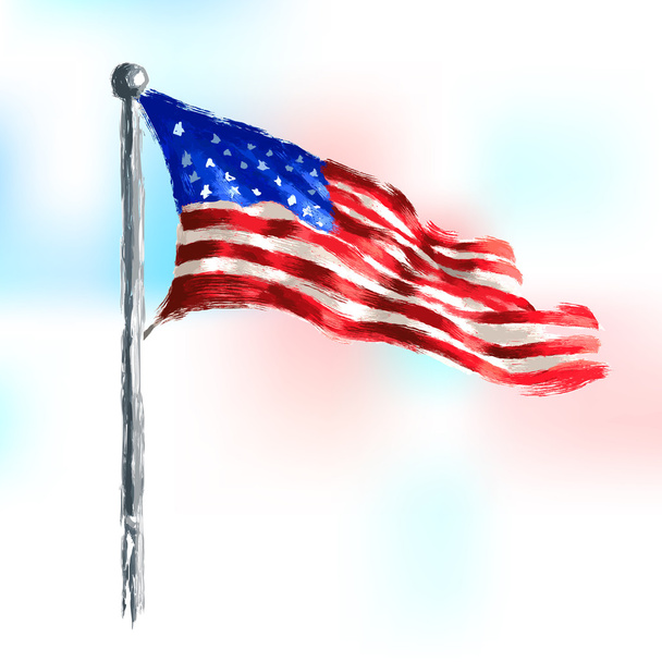 4 de Julho Feliz Dia da Independência América
 - Vetor, Imagem