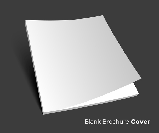 Blank brochure cover on dark - Vector, Image