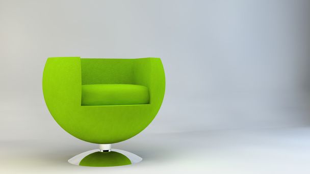 椅子の肘掛け椅子家具設計デザイナー家具緑 - 写真・画像