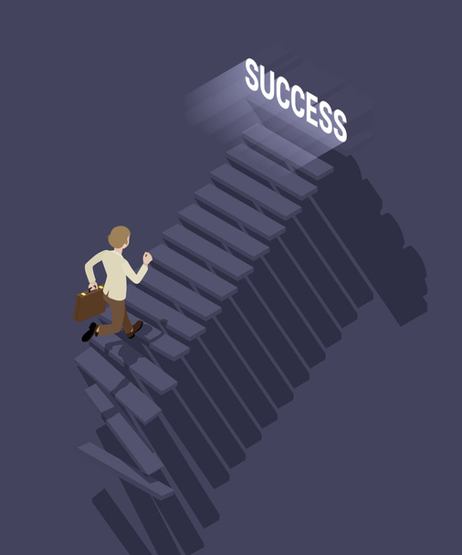 cesta k úspěchu v podnikání - Vektor, obrázek
