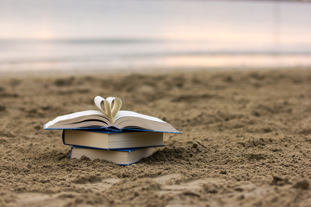 Βιβλίο στην παραλία - Φωτογραφία, εικόνα