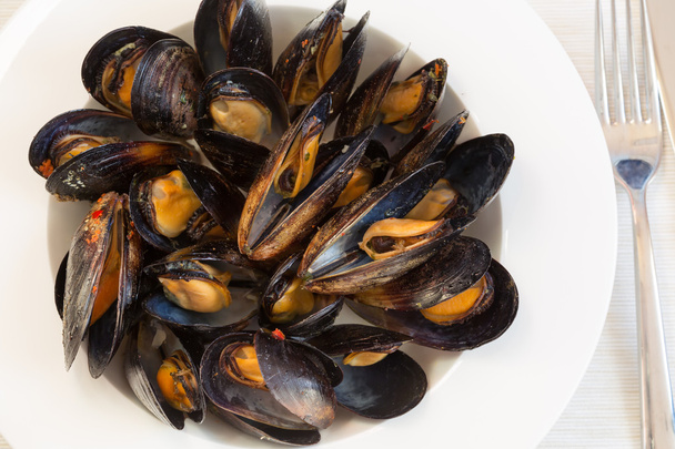 Italian cuisine. Mussels - Photo, Image