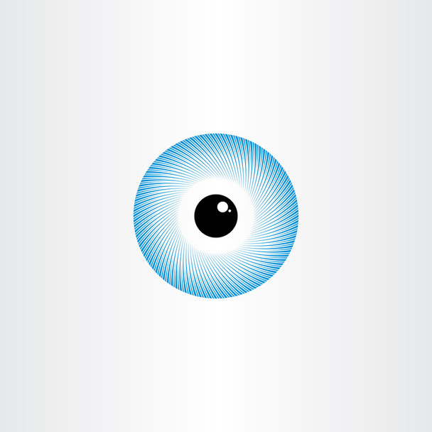 olho humano símbolo pupila azul
 - Vetor, Imagem