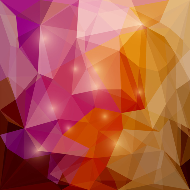 Abstrato brilhante vetor poligonal fundo geométrico triangular com luzes brilhantes para uso em design de cartão, convite, cartaz, banner, cartaz ou capa de cartaz
 - Vetor, Imagem